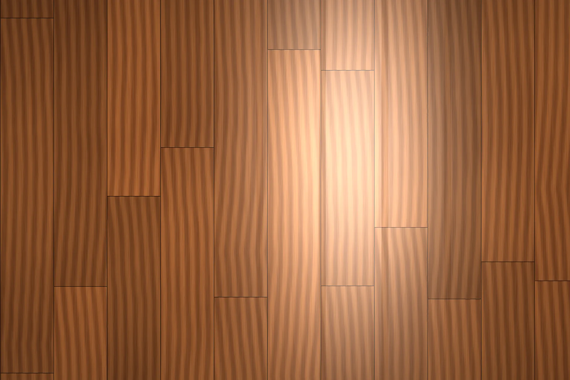 Gloss finish on a timber plank floor, HD illustration