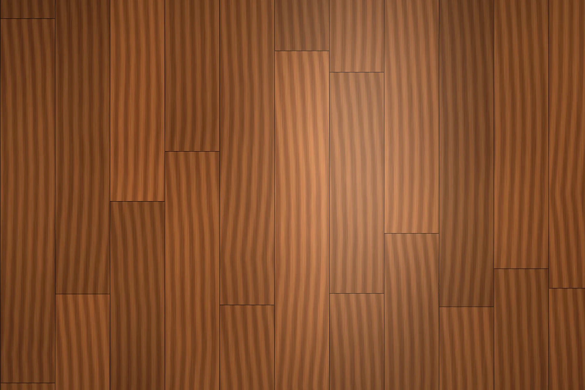 Satin finish on a timber plank floor, HD illustration