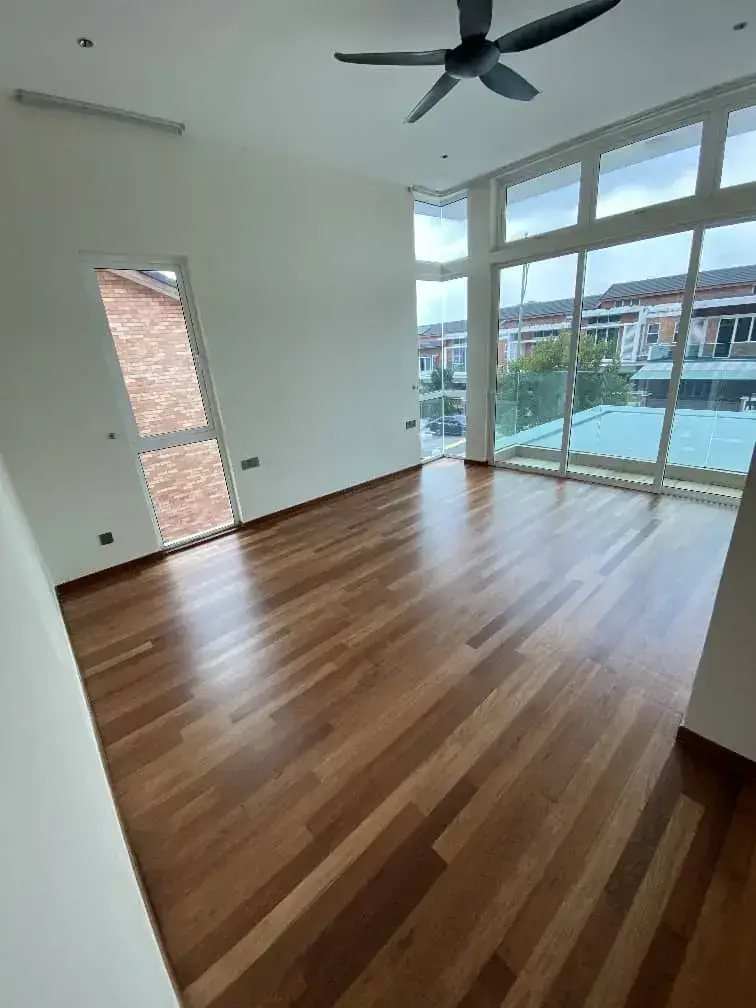 Timber floor after restoration and refinishing